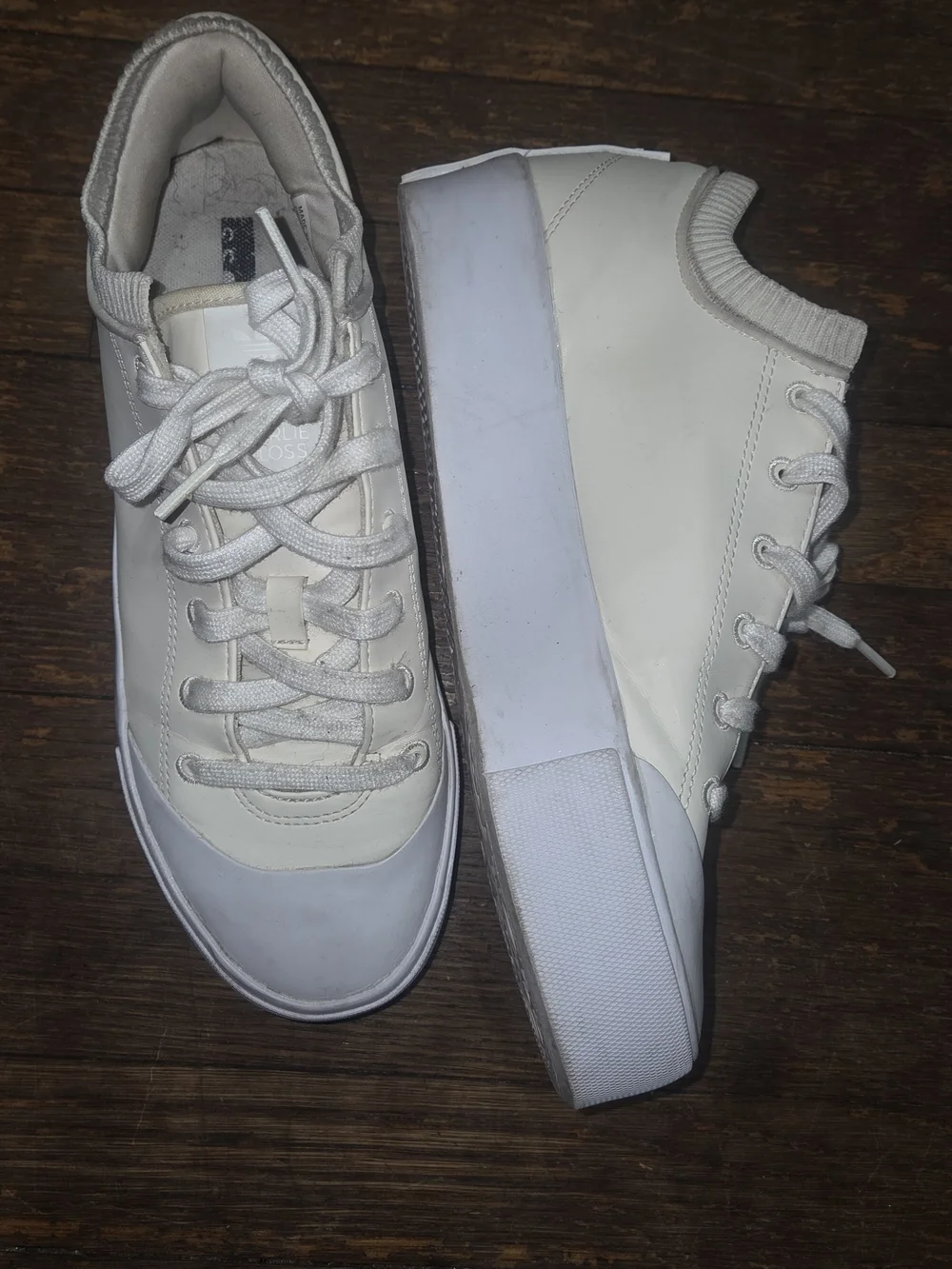 KARLIE KLOSS Women's Vegan Lace-Up Sneakers, Size 9.5